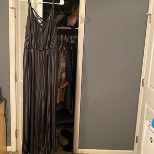 maurice’s black and white pantsuit. size M